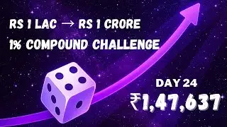 Stake Strategy Crash | Stake Compound Challenge | Day 24 | Rs 1 lac to 1 Crore 🚀