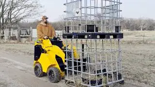 Обустройство нового лесосклада с помощью Bamalight и лучшего навесного оборудования.