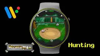 Wearamon - Wear OS Smartwatch Pet Sim Game - Hunting