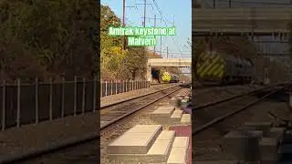 Amtrak keystone at Malvern
