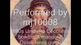 La Romanina (Di Lazzaro), fast Italian waltz on 1890s mandolin and tenor guitar