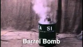 Animated Barrel Bomb Life Size Professional Haunted House Halloween Prop