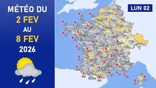 M&eacute;t&eacute;o du Lundi 2 au Dimanche 8 F&eacute;vrier 2026