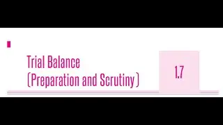 #12 CMA Inter Financial Accounting || Syllabus 2022 || Module 1-1.7 Trial Balance