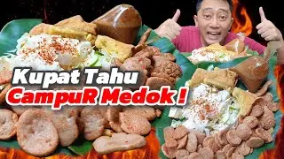 MAKAN TAHU CAMPUR BUMBU KACANG PEDAS TAHU ACI | MEDOK GURIH NENDANG ‼️🤤