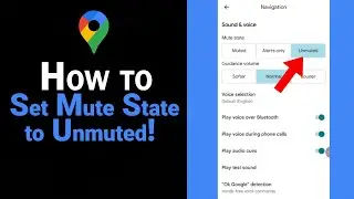 How to Set Mute State to Unmuted on Google Map [NEW]