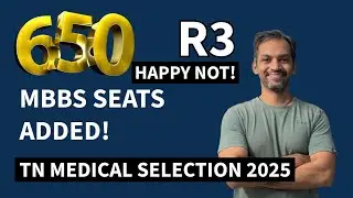 650 MBBS Seats increased! BUT NOT HAPPY! #tnmedicalselection2025