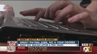 Great paying jobs, no four-year degree