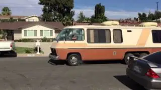 GMC Motorhome Burnout - a hot rod with plumbing