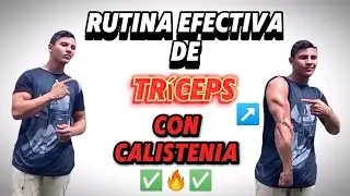 🔴Rutina efectiva de tríceps con calistenia desde casa🏡✅💪 #calisteniaencasa #ejercicio