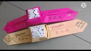 Ephesians 5:15-16/ 1-MINUTE EASY PAPER CRAFT/ KIDS CRAFTS/VBS CRAFTS