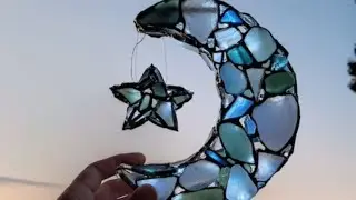 Making orders: sea glass moon and star