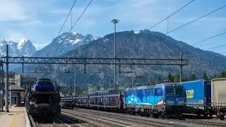 TRENI MERCI TRA ITALIA E AUSTRIA: STAZIONE DI TARVISIO BOSCOVERDE parte 11
