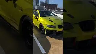 Widebody Kit BMW with Roll Cage leaving Coffee and Cars Houston Texas at the Post. Please Subscribe!