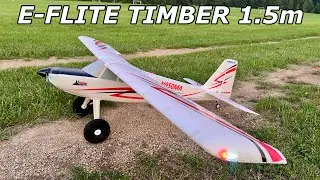 E-Flite Timber 1.5m STOL BNF Basic with AS3X Maiden Flight