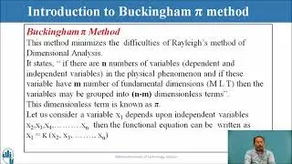 Introduction to Buckingham pie method