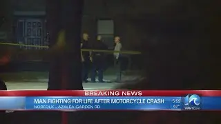 Man transported after motorcycle accident on Azalea Garden Road