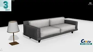 Realistic Sofa in 3ds max | 3ds max tutorial for biginners