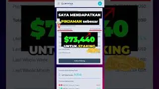 saya dapat pinjaman $73440 untuk #staking #crypto  #defi