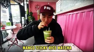 Матча с манговым клейким рисом сходит с ума