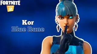 *NEW* KOR BLUE RUNE STYLE SKIN GAMEPLAY - FORTNITE SPLINTER AGENT SET