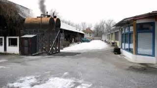 oil tanks in flames - animation TEST - green screen effects - free use