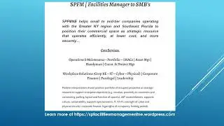 SPFM: Special Projects Facilities Management