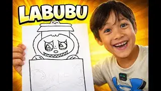How to Draw a Labubu With an 8 Yr Old | Sketch Island |