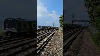 Electric M7A's Along The Hudson On Metro North's Hudson Line!