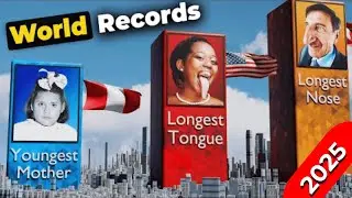 Human World Records From Different Countries | People Guinness Records | 3D Data Comparison