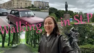 The ordinary walk in park Saint P. Russia │ My first English vlog  ‧₊˚ &sdot;🌿