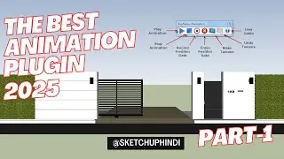 How to animate your model in sketchup 2025. keyframe animation, Fredo6 animator plugin. part- 1