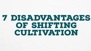 7 DISADVANTAGES OF SHIFTING CULTIVATION