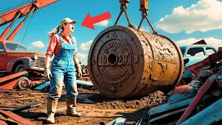 Broke Farmer Inherits Uncle's Junkyard — Crane Lifts Buried Bank Vault From 1929
