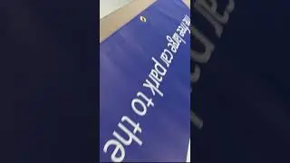 Production of Vinyl banners behind the scenes at Scribes HQ.