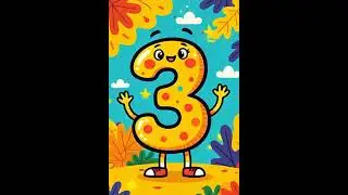 Dancing Number #animation #funny #doodle #kidslearning | Learning Numbers 3