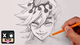 How To Draw Doma | Demon Slayer Step by Step Sketch Tutorial