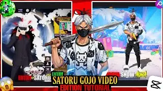 ENTRY SATORU GOJO VIDEO EDITING TUTORIAL LIKE @NDT_FF11 @CampJodff FREE FIRE EDITING TUTORIAL !! 