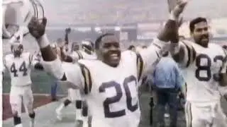 1987 Minnesota Vikings at San Francisco 49ers Divisional Football Playoff Highlights