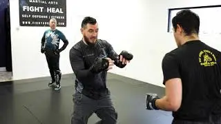 Push Kick to the Right Straight | Striking Drills at Fight and Heal Martial Arts | Arseniy Grebnov