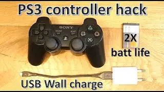 Как зарядить контроллер PS3 с помощью зарядного устройства для телефона