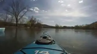 Kayaking through Warren Pennsylvania