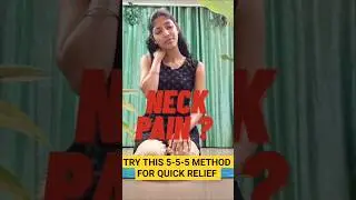 SCIENCE BACKED 5-5-5 METHOD FOR NECK PAIN AND STIFFNESS #yoga #shorts #youtubeshorts #neckpain