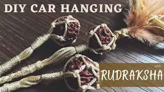 DIY Car Hanging with Rudraksha | Car accessories