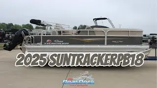 🎉 2025 Sun Tracker Party Barge 18 | Small Pontoon, Big Fun on the Water! 🚤