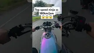 top speed ninja ss 😱😱😱 #ninjass #topspeed #motovlog #balapliar