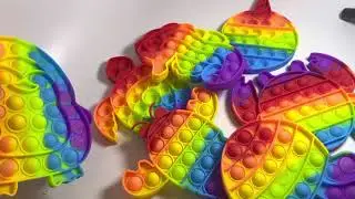 Rainbow sea animal bubble popper fidget