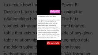 bi directional cross filtering | Power BI interview questions and answers #interview  #viral