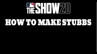 How to Make Stubbs in MLB The Show 20