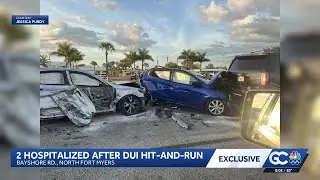 Suspected drunk driver accused of crashing into several cars on Bayshore Road in North Fort Myers